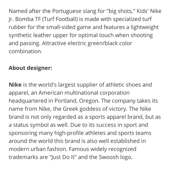 Nike Bomba TF Electric Green soccer shoe 6.5 6.5W - Picture 7 of 7